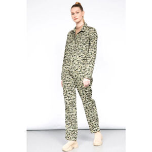 BP. + Wildfang Long Sleeve Utility Jumpsuit Coveralls in Camo, Size Medium